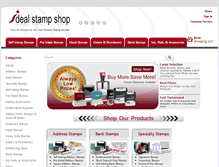 Tablet Screenshot of idealstampshop.com
